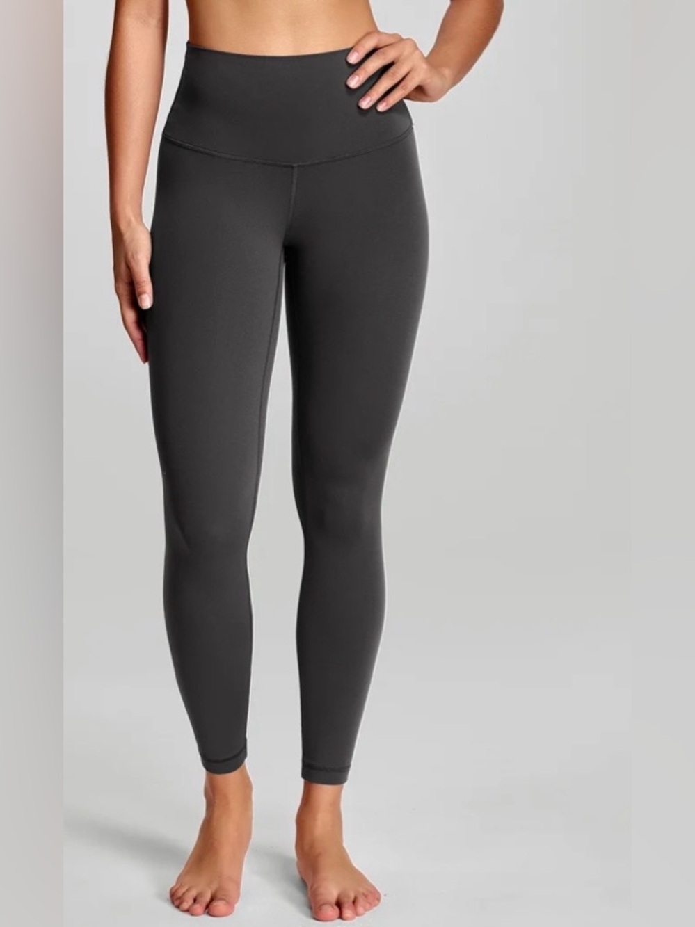 hey nuts • graphite grey 7/8 high waist leggings 25” | S (4-6)